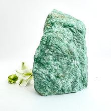 Load image into Gallery viewer, Crystals NZ: Fuchsite crystal raw with cut base
