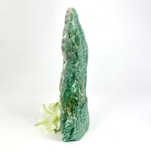 Load image into Gallery viewer, Crystals NZ: Fuchsite crystal tower with cut base
