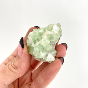 Crystals NZ: Green apophyllite crystal cluster