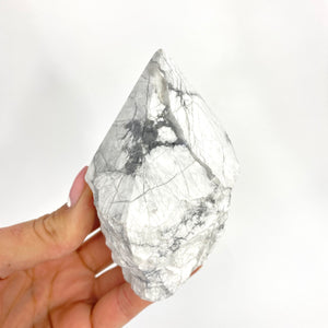 Crystals NZ: Howlite crystal point