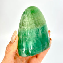 Load image into Gallery viewer, Crystals NZ: Large green fluorite crystal polished free form
