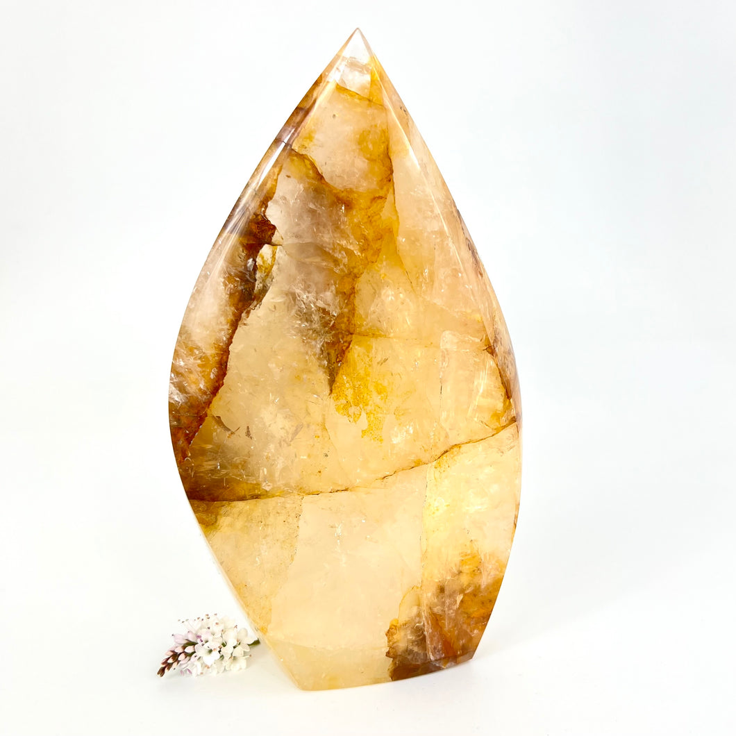 Crystals NZ: Large golden healer crystal flame