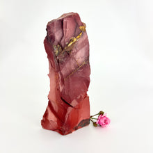 Load image into Gallery viewer, Large Crystals NZ: Large mookaite crystal point with cut base
