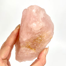 Load image into Gallery viewer, Crystals NZ: Large A-Grade raw rose quartz crystal chunk
