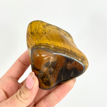 Load image into Gallery viewer, Crystals NZ: Large tigers eye polished crystal free form
