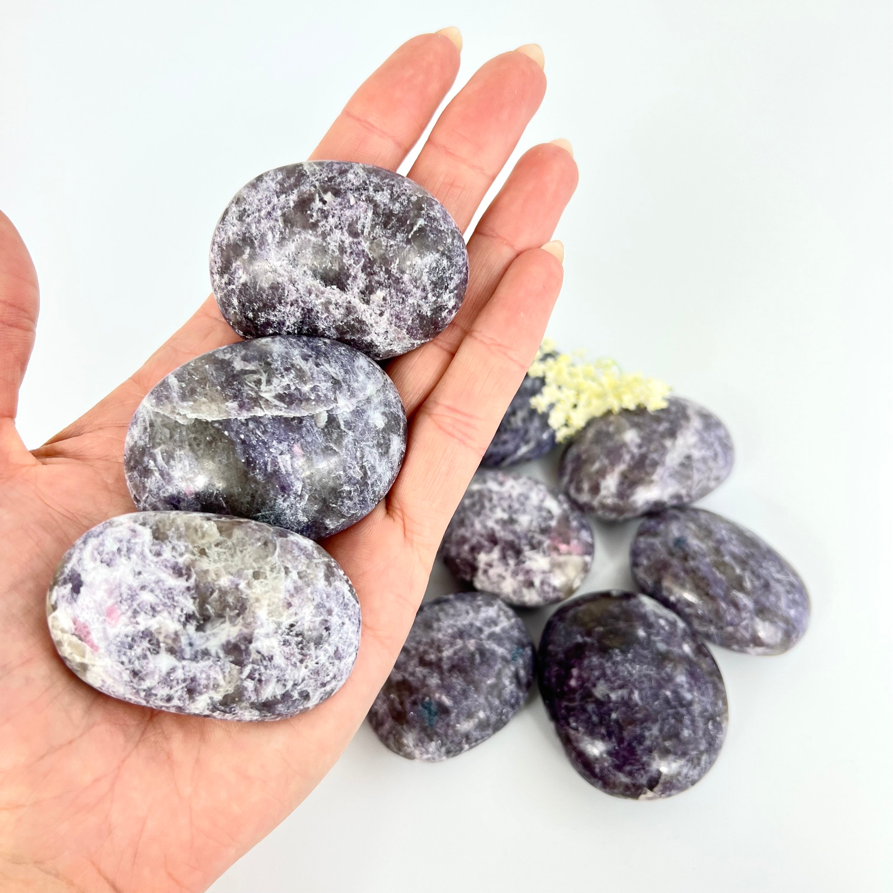 Crystals NZ: Lepidolite crystal worry stone