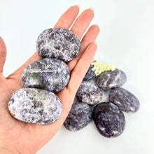 Load image into Gallery viewer, Crystals NZ: Lepidolite crystal worry stone
