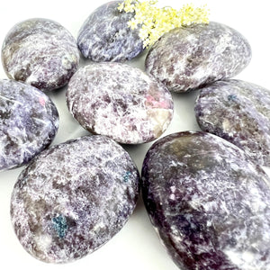 Crystals NZ: Lepidolite crystal worry stone