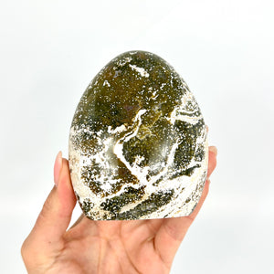 Crystals NZ: Ocean jasper polished crystal free form
