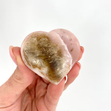 Load image into Gallery viewer, Crystals NZ: Pink opal polished crystal heart
