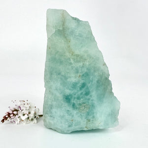 Crystals NZ: Raw aquamarine crystal chunk