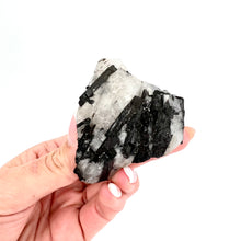 Load image into Gallery viewer, Crystals NZ: Black tourmaline in quartz crystal A grade
