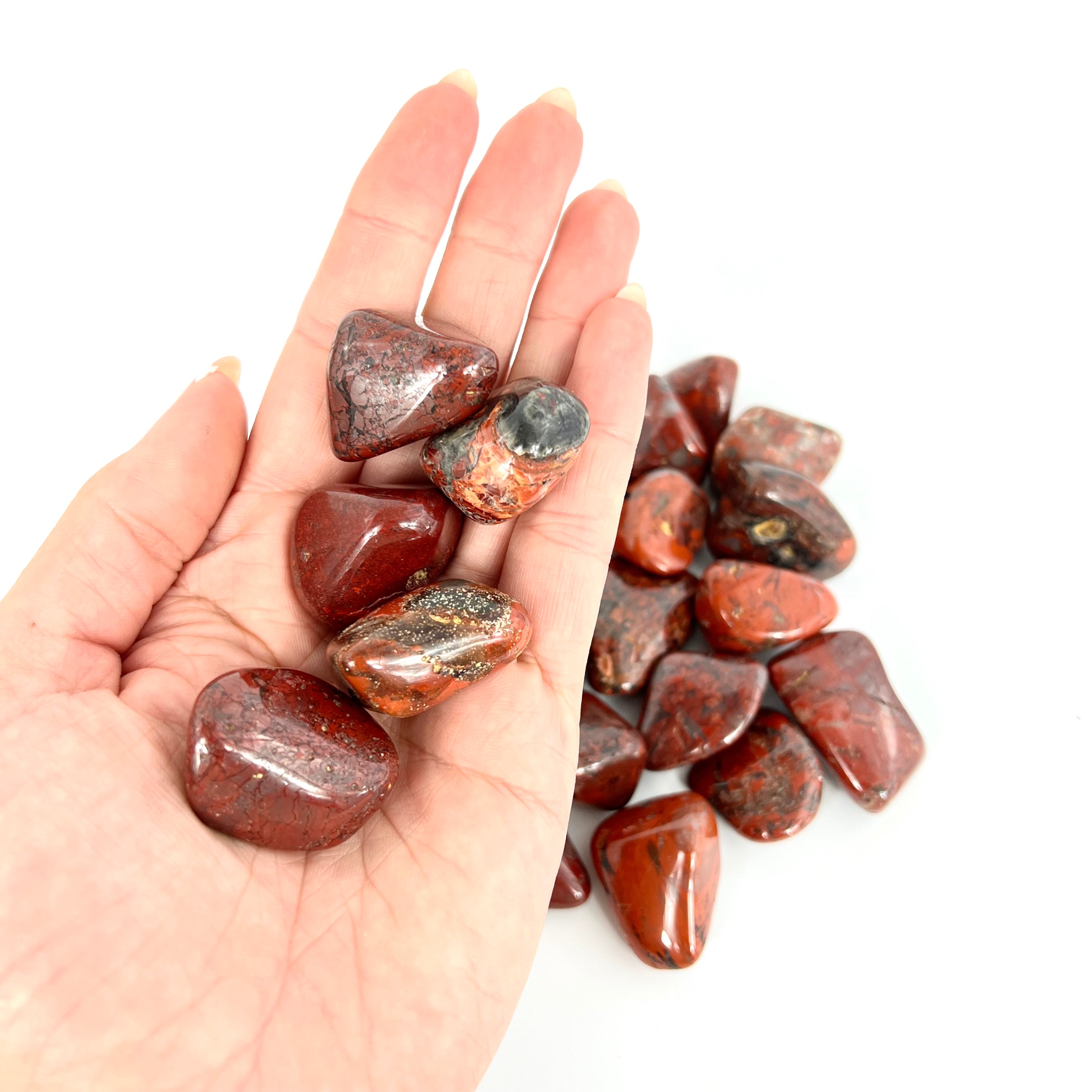 Crystals NZ: Red Jasper Tumblestone