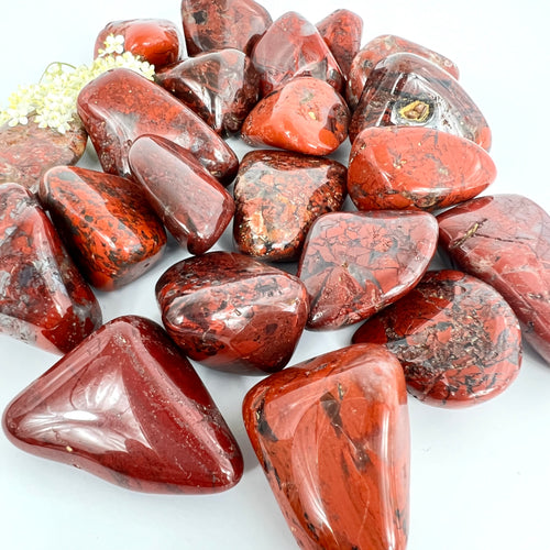 Crystals NZ: Red Jasper tumblestone