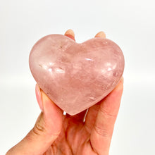 Load image into Gallery viewer, Crystals NZ: Rose quartz crystal polished heart
