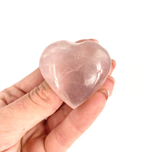 Load image into Gallery viewer, Crystals NZ: Rose quartz crystal polished heart
