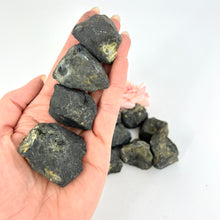 Load image into Gallery viewer, Crystals NZ: Shungite crystal raw - intuitively chosen
