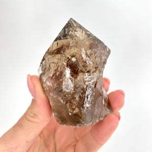 Crystals NZ: Smoky quartz crystal polished point