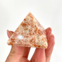Load image into Gallery viewer, Crystals NZ: Sunstone crystal polished pyramid
