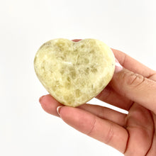 Load image into Gallery viewer, Crystals NZ: Yellow calcite crystal heart
