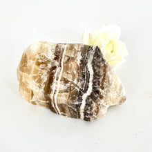 Load image into Gallery viewer, Crystals NZ: Zebra calcite crystal chunk - raw
