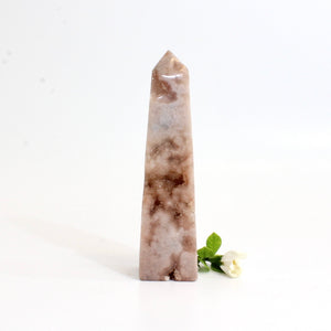 Pink amethyst crystal obelisk | ASH&STONE Crystals Shop Auckland NZ
