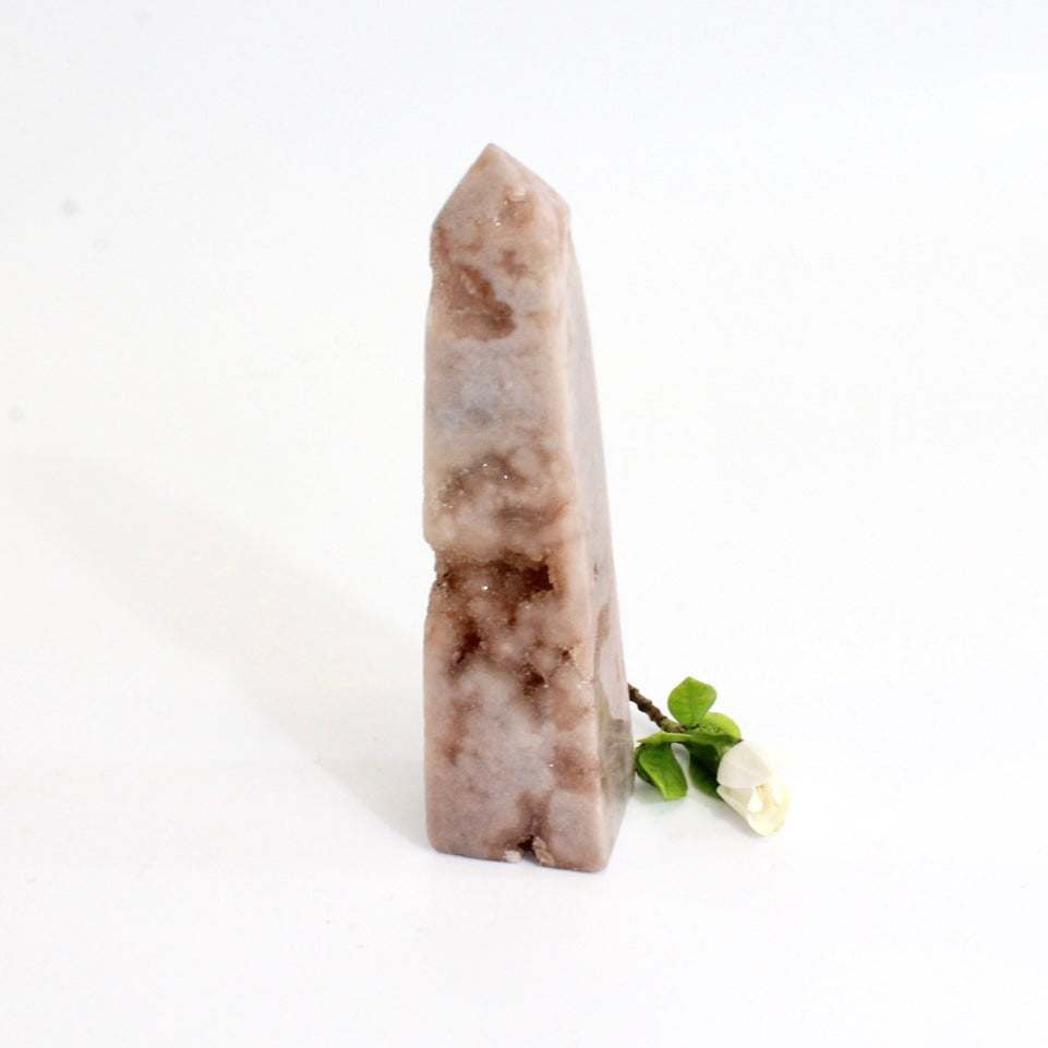 Pink amethyst crystal obelisk | ASH&STONE Crystals Shop Auckland NZ