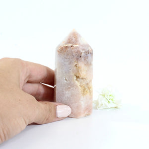 Pink amethyst crystal tower | ASH&STONE Crystals Shop Auckland NZ