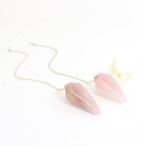 Rose quartz crystal pendulum | ASH&STONE Crystals Shop Auckland NZ