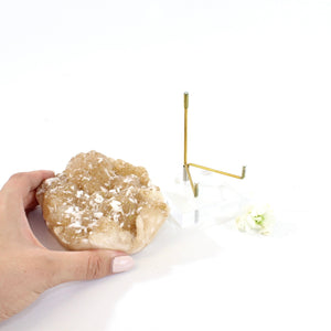 Stilbite crystal cluster with stand | ASH&STONE Crystals Shop Auckland NZ