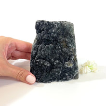 Load and play video in Gallery viewer, Black amethyst crystal with cut base | ASH&amp;STONE Crystals Shop Auckland NZ
