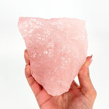 Load and play video in Gallery viewer, Crystals NZ: Large raw rose quartz crystal chunk 1.19kg
