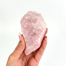 Load and play video in Gallery viewer, Crystals NZ: Rose quartz crystal chunk raw
