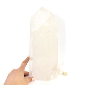 Extra large clear quartz crystal point 5.83kg | ASH&STONE Crystals Shop Auckland NZ