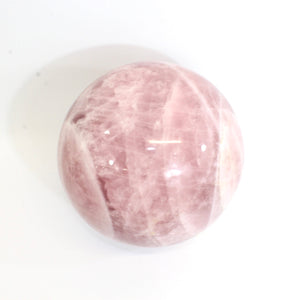 Extra large rose quartz crystal sphere 31kg | ASH&STONE Collectors' Crystals 