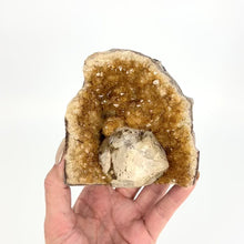 Load and play video in Gallery viewer, Citrine crystal cluster cut base
