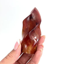Load and play video in Gallery viewer, Crystals NZ: Carnelian crystal flame polished
