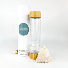 Load image into Gallery viewer, Crystal Water Bottles: ASH&amp;STONE smoky quartz crystal water bottle
