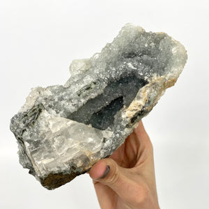 Blue apophyllite crystal cluster - rare