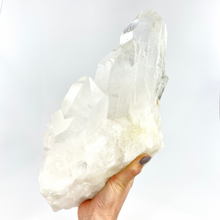 Load image into Gallery viewer, Crystals NZ: Large clear quartz crystal cluster
