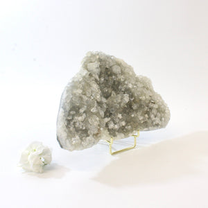 Large apophyllite crystal cluster on stand 1.16kg | ASH&STONE Crystals Shop Auckland NZ