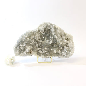 Large apophyllite crystal cluster on stand 1.16kg | ASH&STONE Crystals Shop Auckland NZ