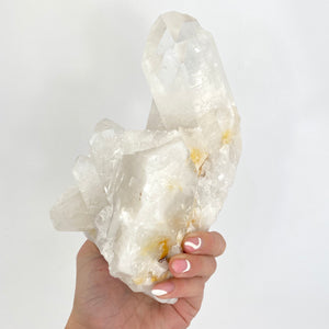 Large Crystals NZ: Large clear quartz crystal cluster 2.5kg