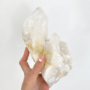 Large clear quartz crystal cluster 2.5kg