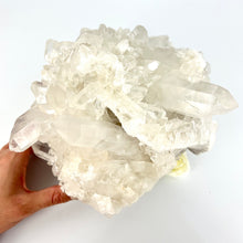 Load image into Gallery viewer, Large Crystals NZ: Extra large clear quartz crystal cluster 9.8kg
