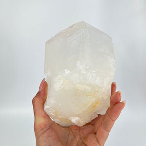Large Crystals NZ: Large clear quartz crystal pointed cluster 2.09kg