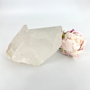Large Crystals NZ: Large clear quartz crystal pointed cluster 2.09kg