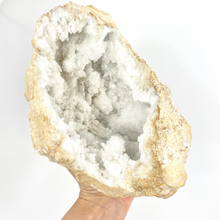 Load image into Gallery viewer, Large crystals NZ: Extra large clear quartz crystal geode half 2.9kg
