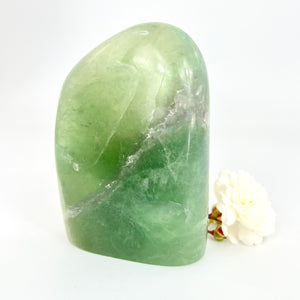 Large Crystals NZ: Large green fluorite crystal polished free form
