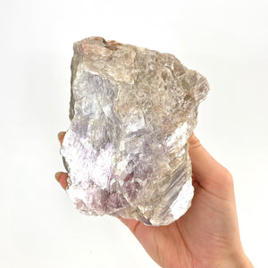 Large crystals NZ: Large lepidolite crystal cluster - raw